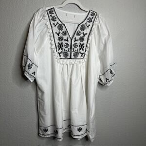 Chelsea & Violet Size X-Large Boho Chic Embroidered Tunic Dress